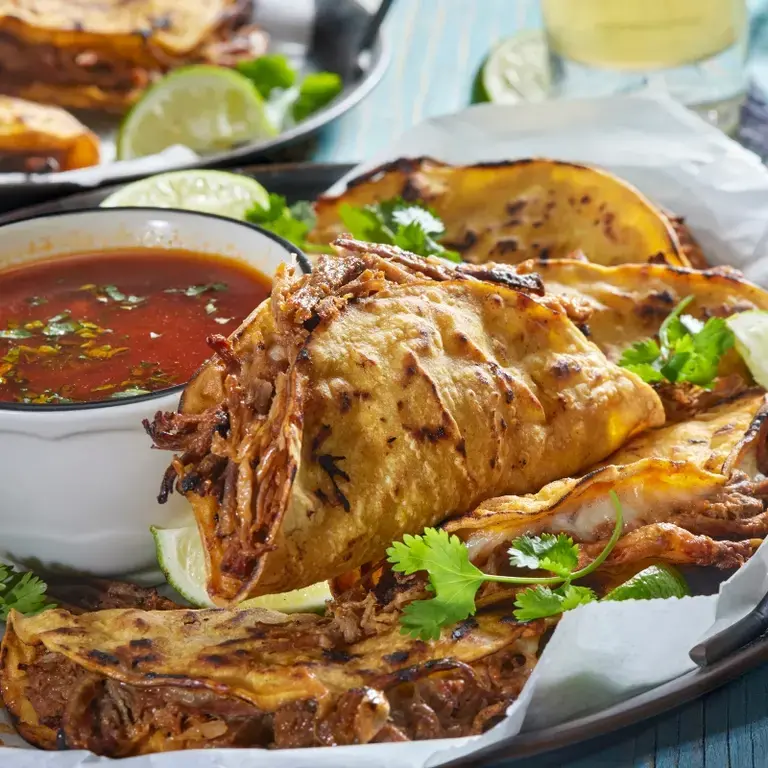 Tacos de birria de bœuf | Fine Dining Lovers