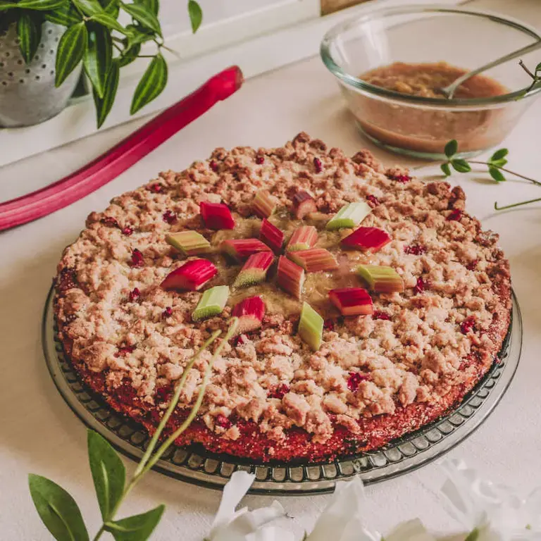 crumble rhubarbe - Fine Dining Lovers