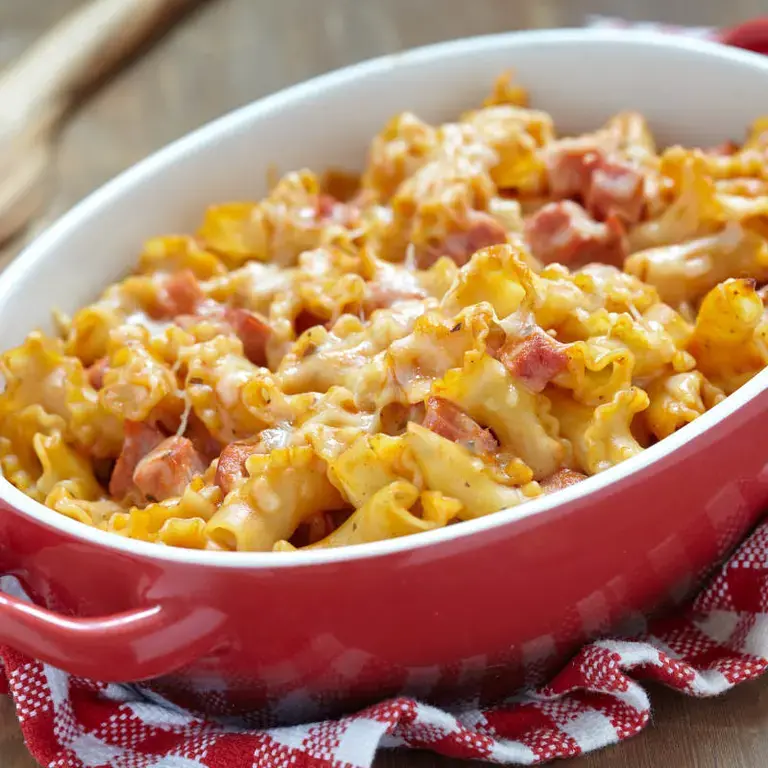 gratin de pâtes au jambon - Fine Dining Lovers
