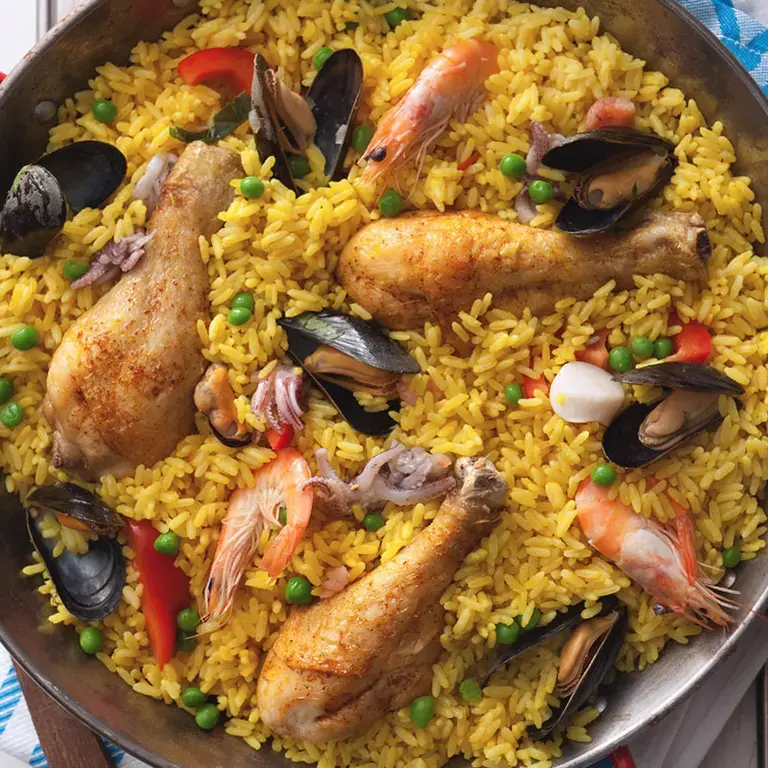 paella au poulet