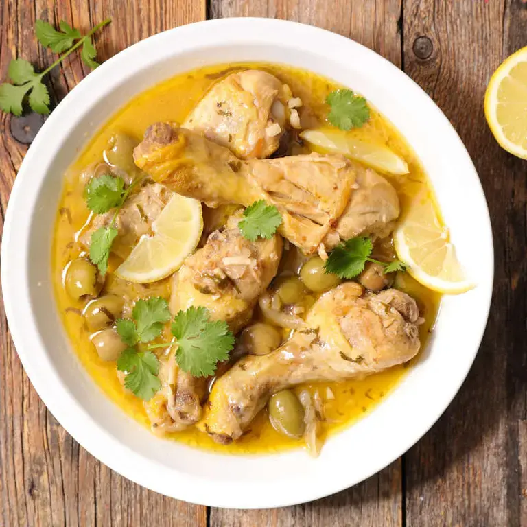 poulet citron olives - Fine Dining Lovers