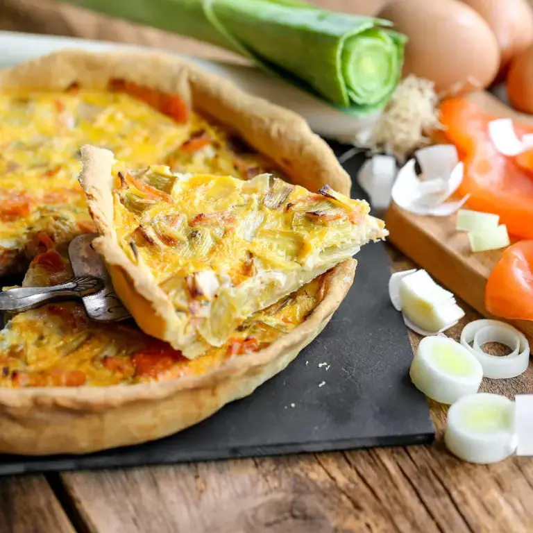 Tarte aux saumon et poireaux - Finedininglovers