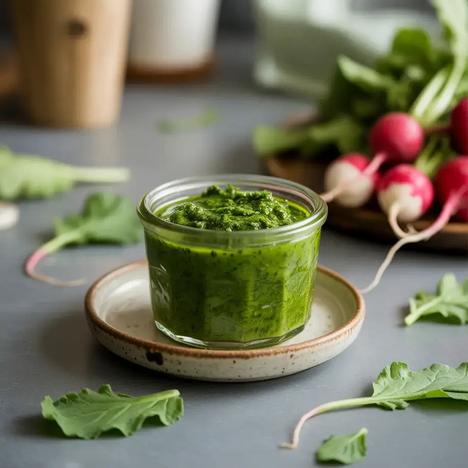 pesto fanes de radis – Fine Dining Lovers
