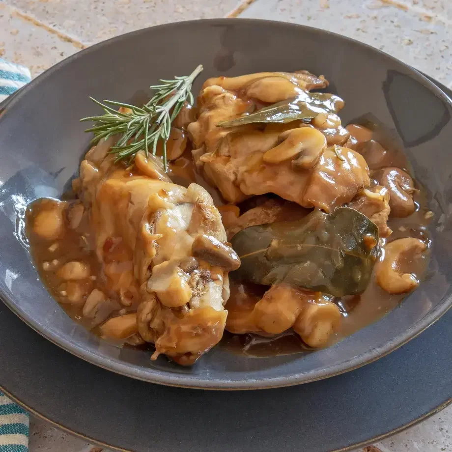 lapin aux champignons - Fine Dining Lovers