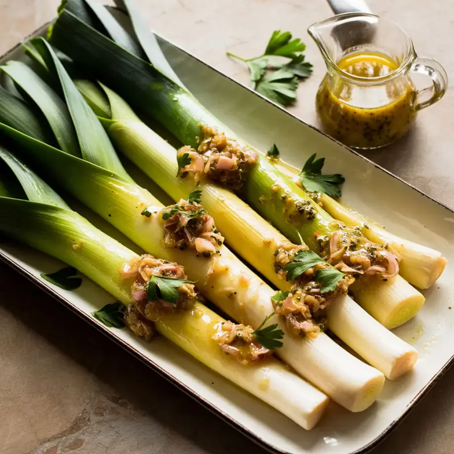 poireaux vinaigrette - Fine Dining Lovers