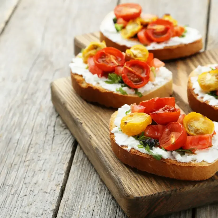 bruschetta chevre -  Fine Dining Lovers