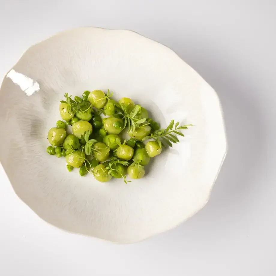 Les gnocchi de petits pois - Recette de Kevin Vaubourg / Oliviers de Salettes