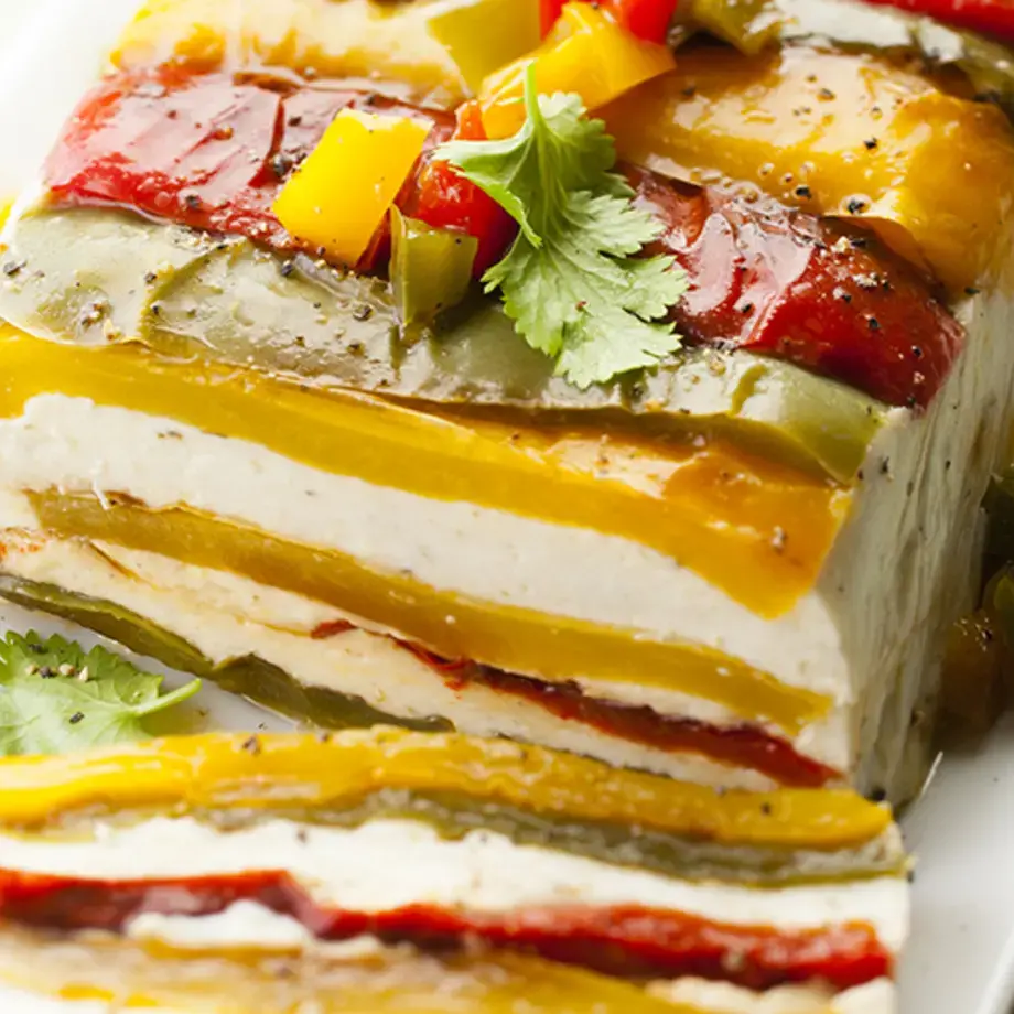 Terrine aux trois Poivrons et au Fromage frais