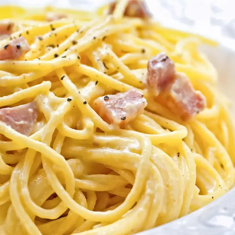 Pâtes sauce carbonara - Fine Dining Lovers