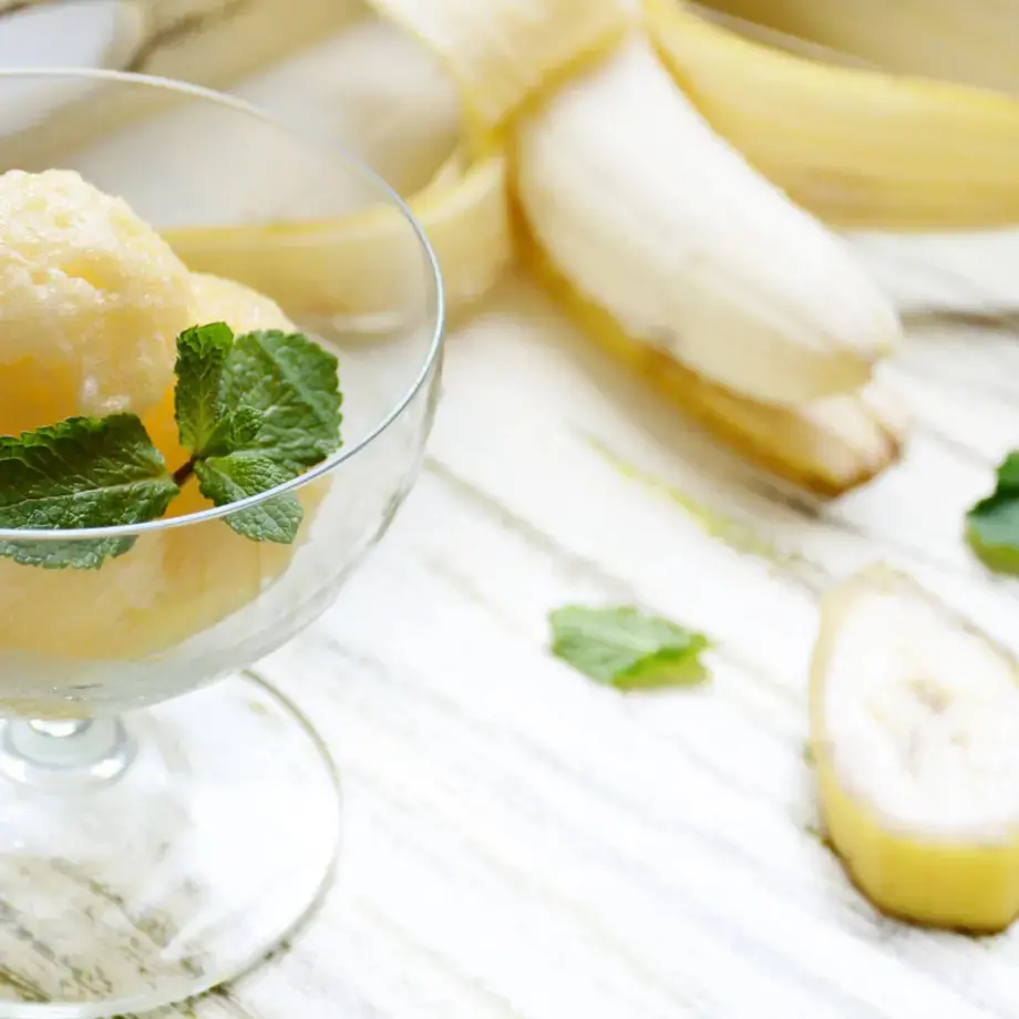sorbet à la banane -  Fine Dining Lovers
