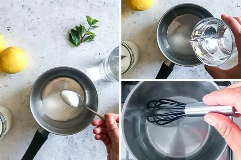 Faire sirop à l'eau