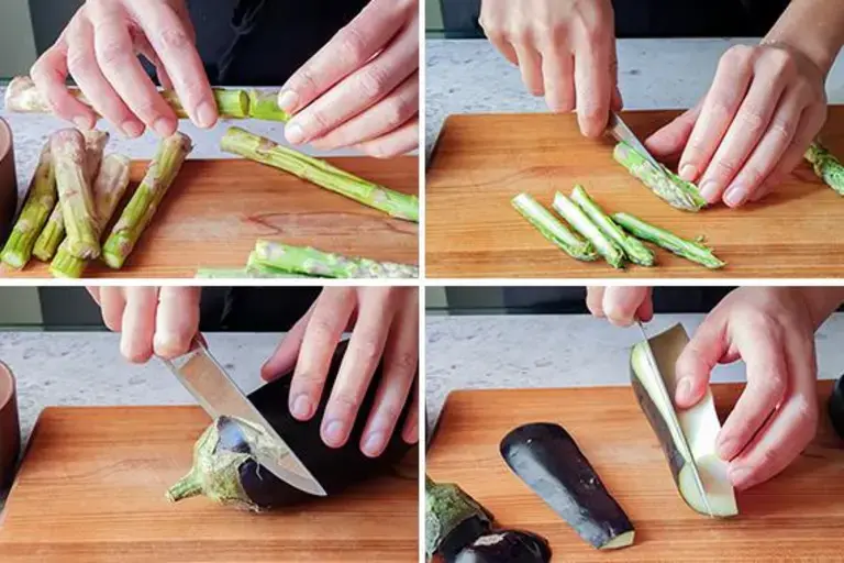 asperges et aubergines