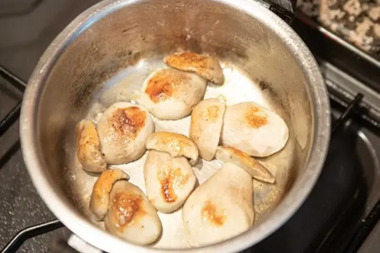 Cuisson des champignons