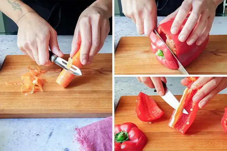 carottes et poivron