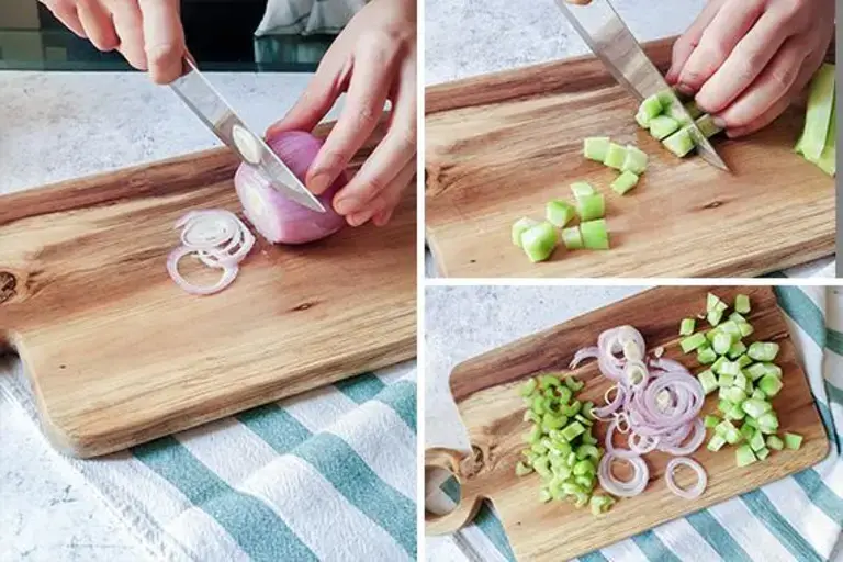 couper les légumes