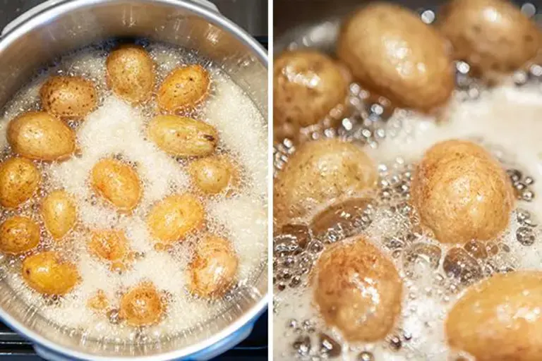 La cuisson des pommes de terre