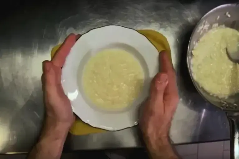 Risotto au parmesan - étape de préparation