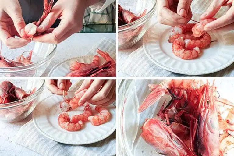nettoyage de gambas