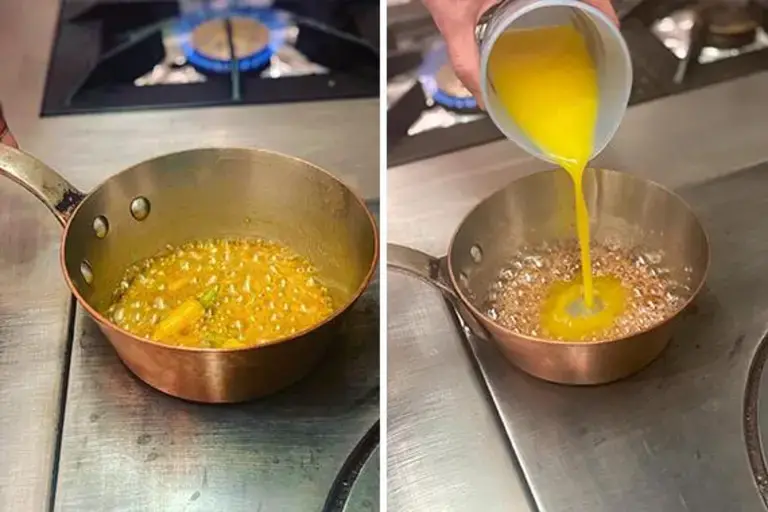 Préparation de la gelée de tomates