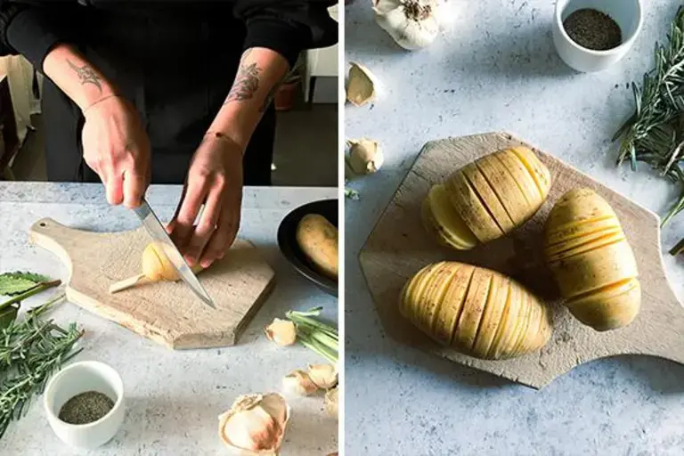 Pommes de terre Hasselback