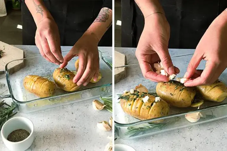 Pommes de terre Hasselback