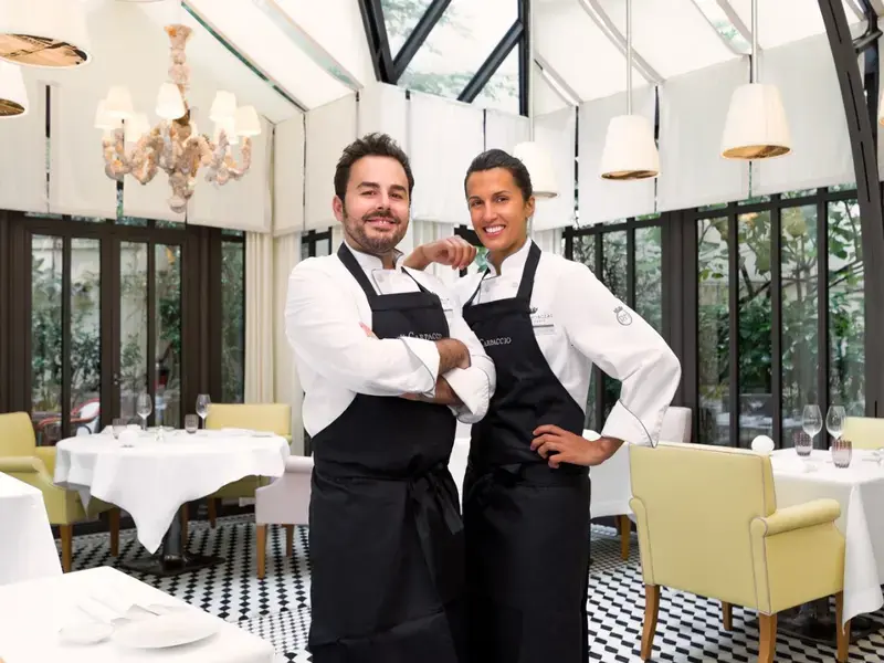 Chefs Oliver Piras et Alessandra Del Favero - Il Carpaccio