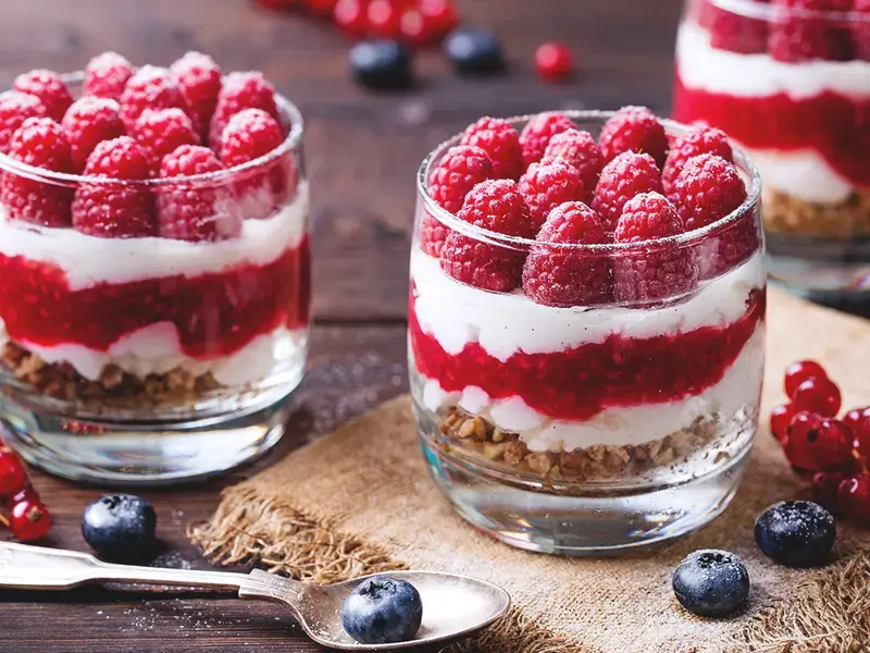 desserts framboises