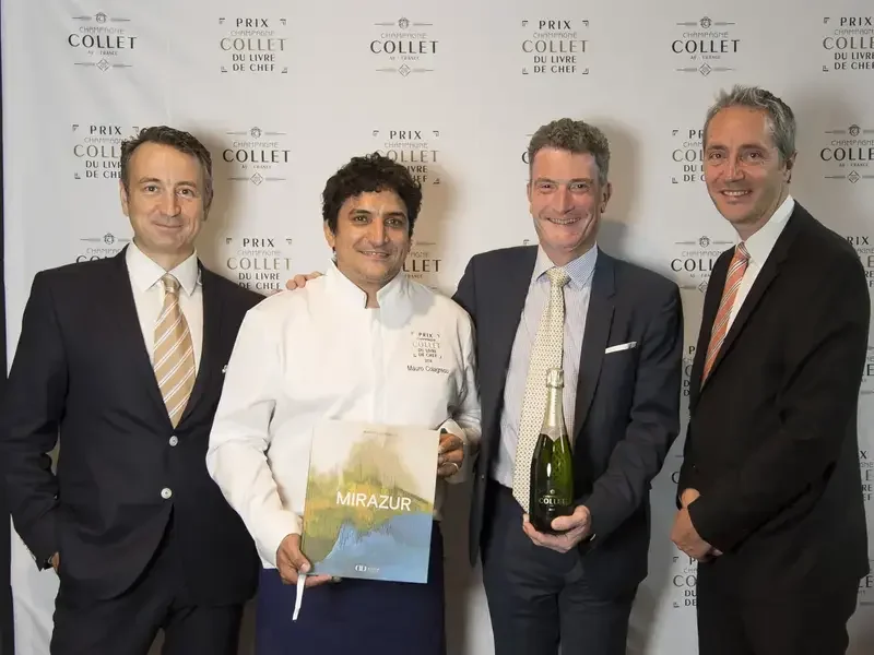 Mauro Colagreco remporte le prix du Champagne Collet du livre de chef