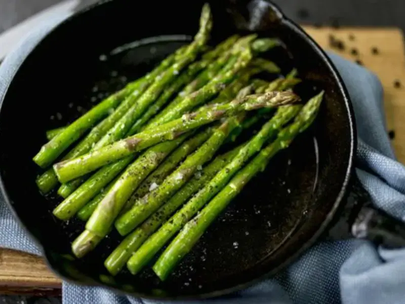 recettes d'asperges poêlées