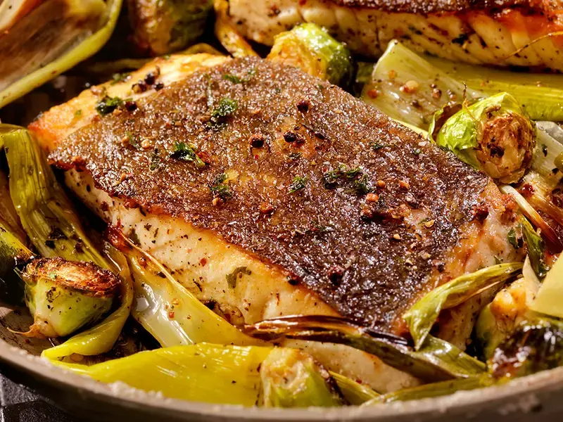 peau croustillante poisson