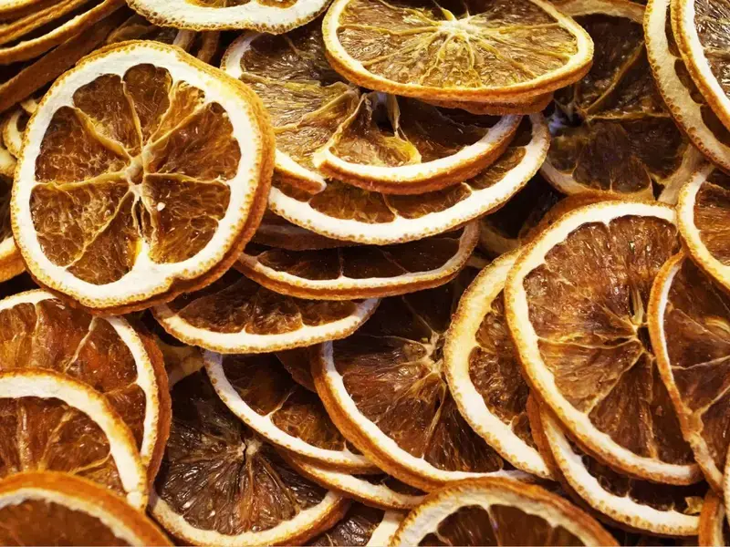 tranches oranges séchées