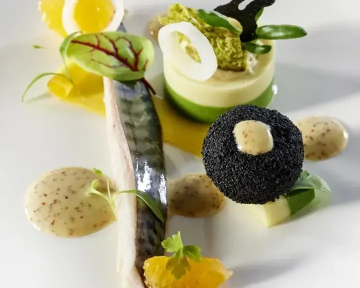 Maquereau moutarde, agrumes et pickles de légumes par Laurent Lemal