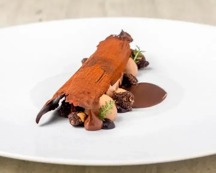 Chocolat origine Ouganda En déclinaison, fleur de sel, tanaisie de Christophe Hay